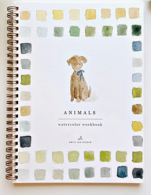 Animals Watercolor Workbook