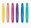 6 Metallic Chunky Gel Crayons in Storage Case, crayons, pastels, gel crayon, crayon