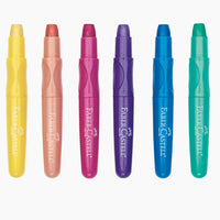 6 Metallic Chunky Gel Crayons in Storage Case, crayons, pastels, gel crayon, crayon