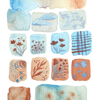 Fall for You, handmade Watercolor Paint Duo