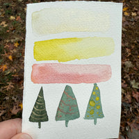 Glow Mini Palette, handmade watercolor, metallic set