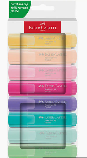 Highlighters, Pastels - Wallet of 8, markers