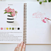 Bouquets Watercolor Workbook