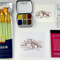 Holiday at the Vineyard Watercolor Gift Set
