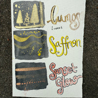 Glow Mini Palette, handmade watercolor, metallic set