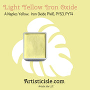 Light Yellow Iron Oxide, A Naples Yellow,  Iron Oxide PW6, PY53, PY74