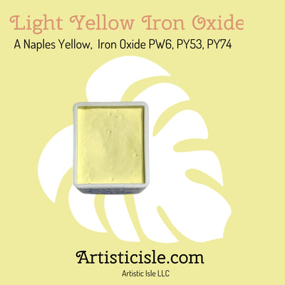 Light Yellow Iron Oxide, A Naples Yellow,  Iron Oxide PW6, PY53, PY74