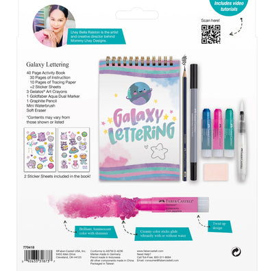Galaxy Lettering Kit, Learn Brush Galaxy Hand Lettering Kit For Beginners