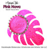 Pink Nova, cotton Candy, Magenta, metallic watercolor paint, cap