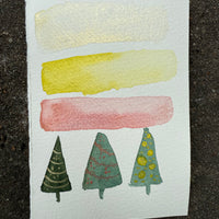 Glow Mini Palette, handmade watercolor, metallic set