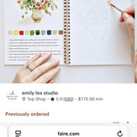 Bouquets Watercolor Workbook