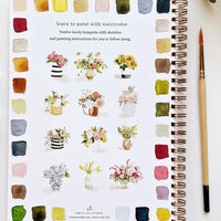Bouquets Watercolor Workbook