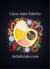 Glow Mini Palette, handmade watercolor, metallic set