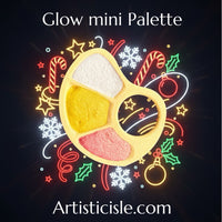 Glow Mini Palette, handmade watercolor, metallic set