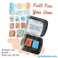 Fall for You, handmade Watercolor Paint Duo