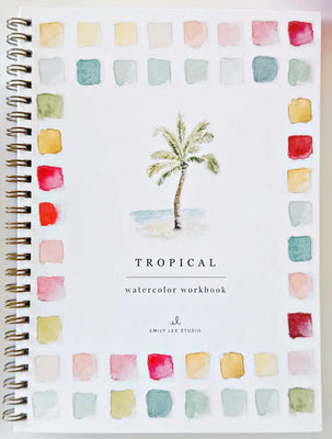 Tropics Watercolor Workbook