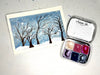 Watercolor Winter Painting