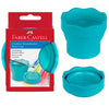 Collapsible Water Cup, Faber Castell, Clic & Go Collapsable Water Cup For Painting, Turquoise