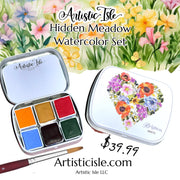 Hidden Meadow, Watercolor Set of 6