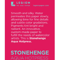 Legion Stonehenge Aqua Mini Pad - Hot Press, 2-1/2" x 3-3/4", 140 lb, 10 Sheets