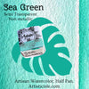 Sea Green, watercolor half pan
