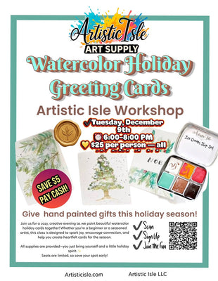 Watercolor Holiday Greeting Cards