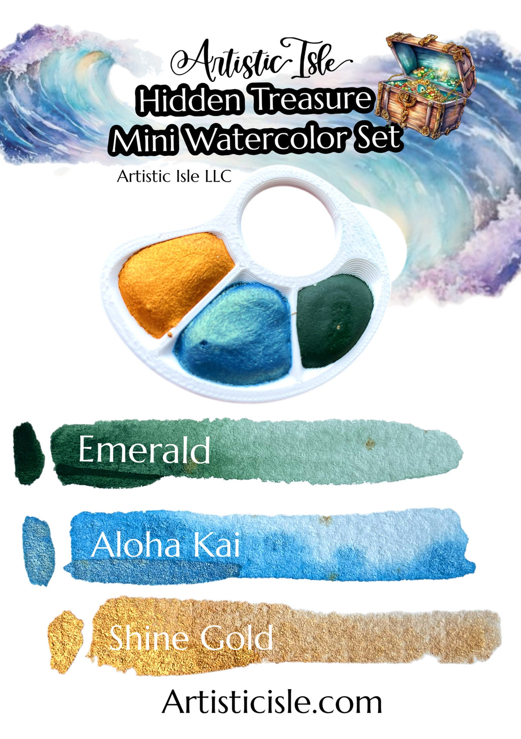 Hidden Treasure, watercolor palette