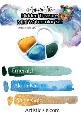 Hidden Treasure, watercolor palette