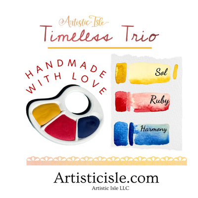 Timeless Trio, mini watercolor palette