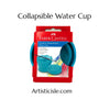 Collapsible Water Cup, Faber Castell, Clic & Go Collapsable Water Cup For Painting, Turquoise