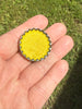Saffron, Metallic Yellow, cap