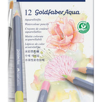 Pastel, Gold Faber Aqua Watercolor Pencils, set of 12 in tin, watercolor pencils