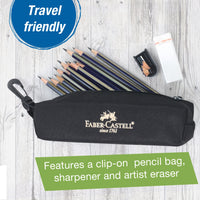 Faber Castell Drawing Kit, Faber-Castell Art On The Go Graphite Sketch Set – 15 Pieces, pencils, drawing set