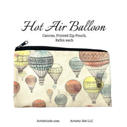 Hot Air Balloon Zip Pouch, Pencil bag, storage