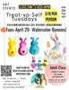 Watercolor Class, Peeps, Tuesday April 29