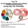 Donut Delight, DIGITAL OR**in person, watercolor event