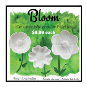 Bloom ceramic watercolor palette, dish