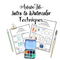 Intro to watercolor techniques. Digital class only**