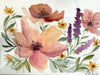 Wildflower Watercolor Digital course download, in person, materials provided