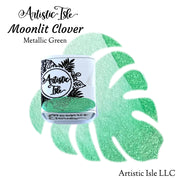 Moonlit Clover, Metallic Green