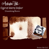 Cyprus Warm Umber, watercolor half pan