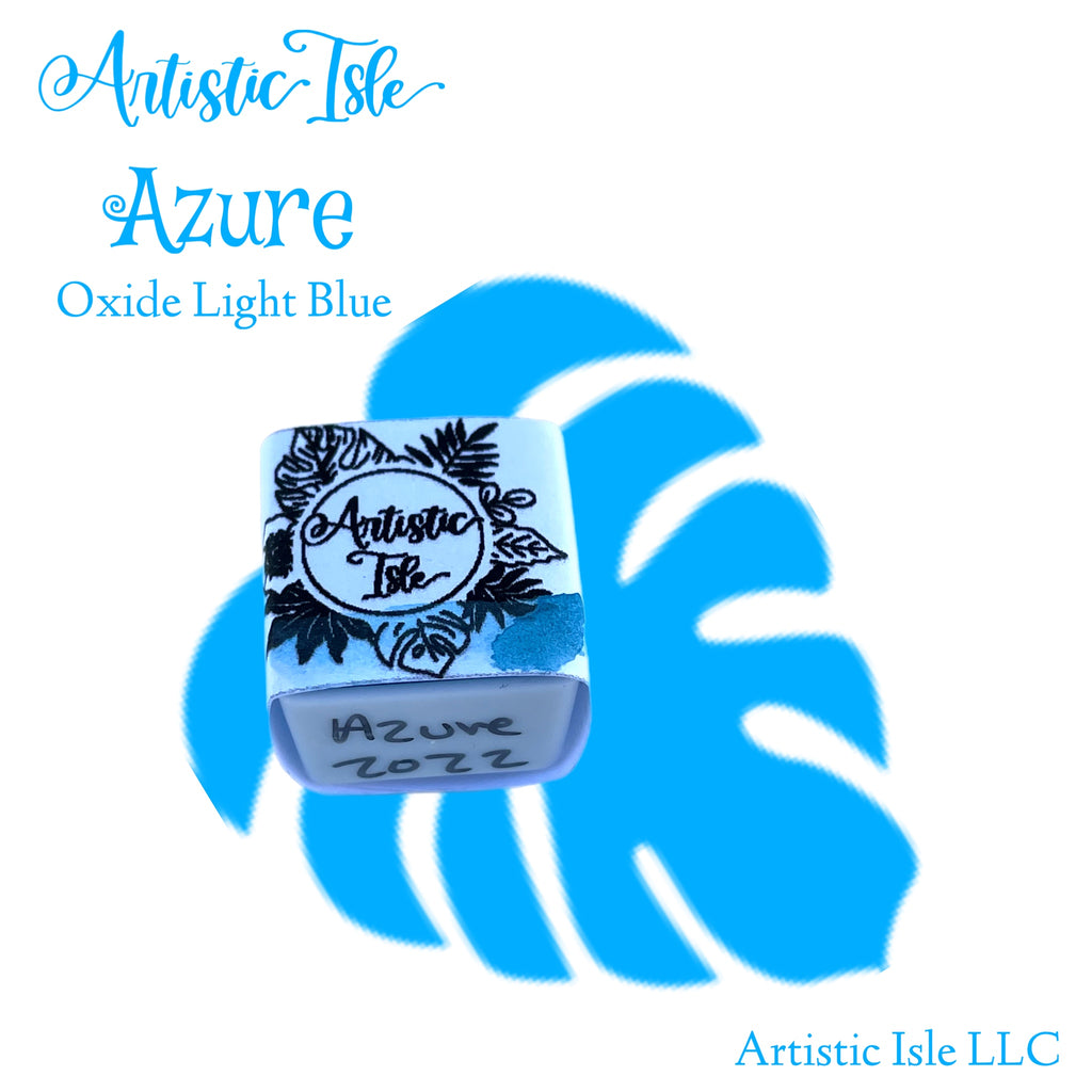 Azurel Blue Azure Blue, watercolor paint | Artistic Isle