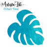 Cobalt teal, teal, watercolor paint