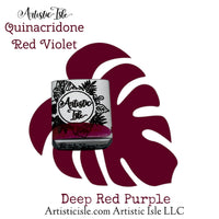 Quinacridone Red Violet , watercolor paint, handcrafted watercolor