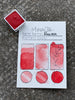 Rowan , red watercolor paint, PR3,PR1