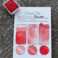 Rowan , red watercolor paint, PR3,PR1 no