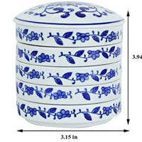 Custom porcelain stacking dishes. Filled with watercolor