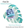 Celeste/Laurel, watercolor half pan, metallic, mint shimmer