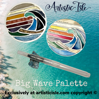 Big Wave Watercolor Palette, palette, wave