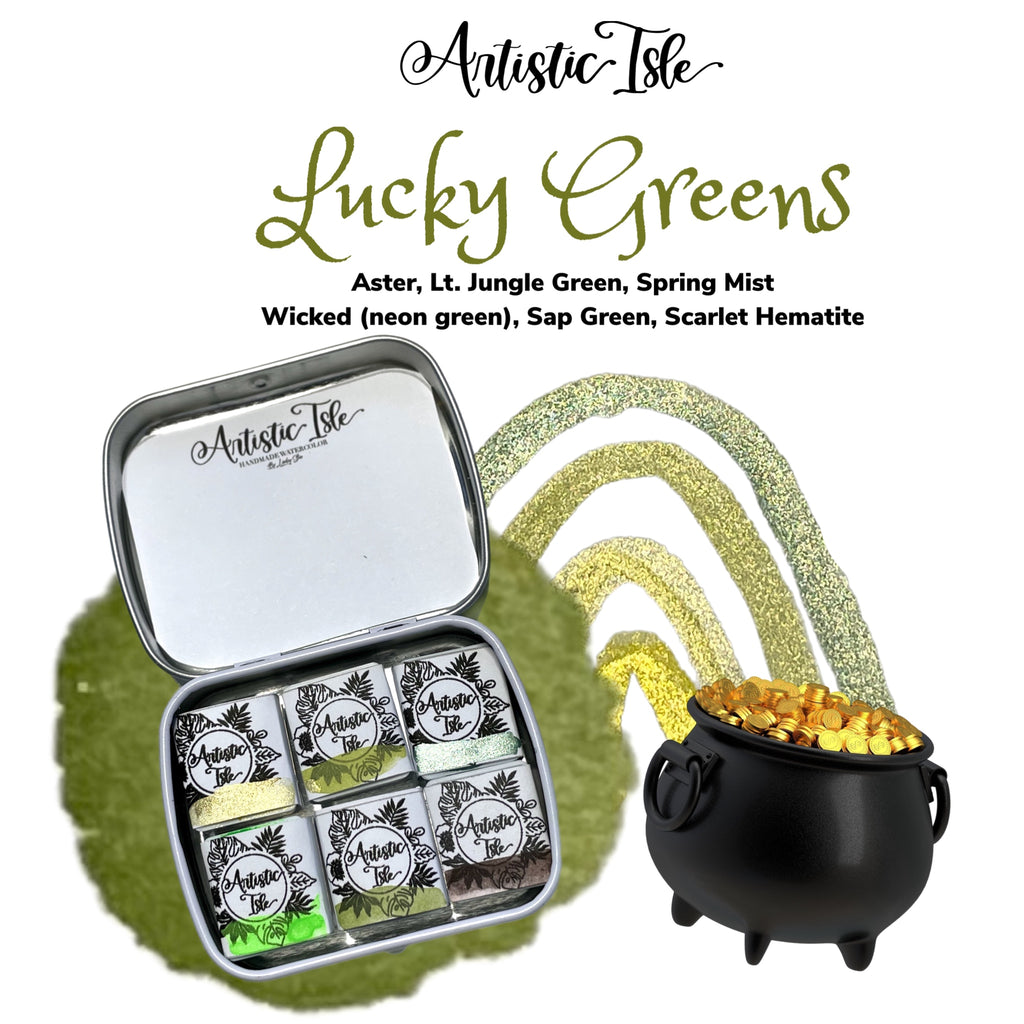 Lucky Greens Watercolor Set